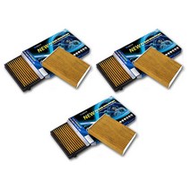 우진필터 PM2.5 활성탄 에어컨필터 쉐보레 뉴마티즈 / 올뉴마티즈 d01, 3개