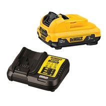 디월트 리튬이온충전기 DCB112 + 리튬이온 배터리 12V 3.0Ah DCB124, 1세트