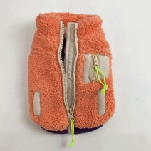 유앤펫 반려동물 워밍 데이 플리스 조끼, 오렌지