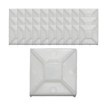 타이 마운트 접착식 케이블타이 홀더 백색 대 3m, 100개, 화이트