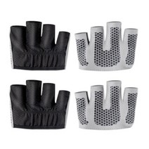 웰럽 프리미엄 요가 필라테스 가죽 장갑 WL-1220 2p세트, 블랙