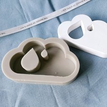 빗방울 구름 타블렛 실리콘 몰드 1구 2p