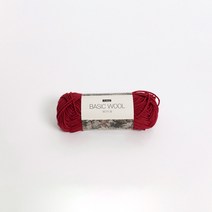 리네아 베이직울 뜨개실 80g x 4p, 딥레드(221), 125m, 4개