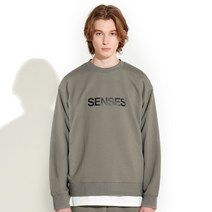 지플리시 세미오버핏 센스로고 스웨트 셔츠 맨투맨