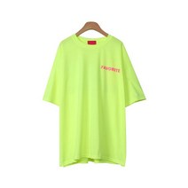 린다샵 여성용 라도오 형광 영문 나염 티셔츠 T6431K12