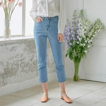 언노운플라넷 여성용 하이라이즈슬림핏 데님팬츠