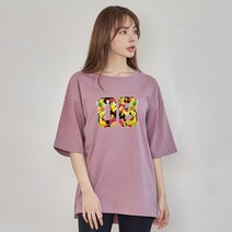 진마니아 여성용 과일 옆트임 루즈핏 반팔티 CE0T82