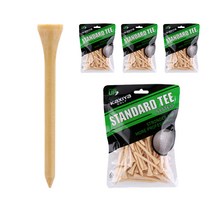 카시야골프 원목 나무 골프티 롱 200p