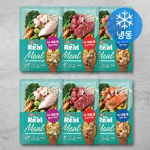 하림펫푸드 전연령 더리얼 밀 강아지 화식 닭고기 60g + 연어 60g + 소고기 60g 세트 (냉동), 닭고기/소고기/연어, 6개