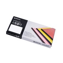 현대오피스 페이퍼프랜드 제본기 SB-170 전용 소모품 스틸홀더 20개입, 레드, 16mm