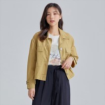 클라비스 여성용 셔츠형 숏 점퍼