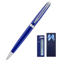 워터맨 뉴헤미스피어 CT 볼펜 + 볼펜심 기프트 세트, 브라이트 블루, 1세트