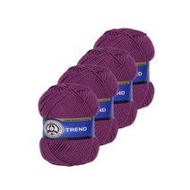 딕타스 트렌드 아크릴 뜨개실 4p, 051 퍼플, 180m