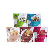 티각태각 김 + 다시마 + 연근 + 우엉 + 비트 부각 세트, 30g, 1세트