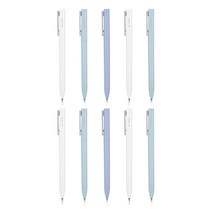 델리 누사인 실버클립 젤잉크펜 0.5mm NS560, 랜덤발송, 10개