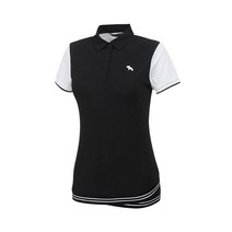 힐크릭 여성용 밑단 시보리 반팔티 1HCTSM0568