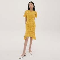 리올그 FSK SHORT SLEEVE LACE LONG 원피스