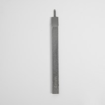 가죽공예 다이아형 치즐 1날 4mm, 실버, 1개