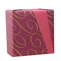 샤이니 종이 롤 포장지 10m, 팥색, 1개