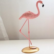 골드받침 걷는 플라밍고 장식, 핑크빛