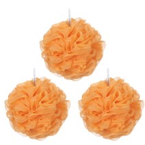 블루버블 자이언트 대왕 샤워볼 90g, 팝 오렌지, 3개