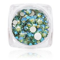 스와로브스키 네일스톤 사이즈 혼합 2088 140p, 페리도트쉬머, 1개