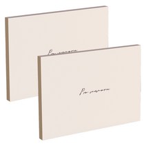 감성 미색 노트, 기억을 위하여, 2개