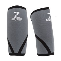 제로투히어로 네오프렌 헬스 무릎보호대 7mm GREY, 2개