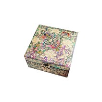 브리드 블루 나비 자개보석함 나전칠기보석함 예물함, 1개