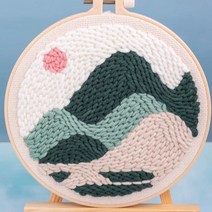 생활의지혜 펀치니들 프랑스 자수 만들기 + 고급형 바늘 세트, 1세트, 29 산과해