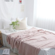 메종텍스타일 쿨러 인견비스코스 린넨 홑이불, 핑크