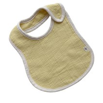 우쭈쭈 6중 거즈 땅콩 턱받이, 레몬, 1개