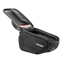 쿨체인지 하드쉘 자전거 방수 가방 11 x 18.5 cm 12026, 검정, 1개
