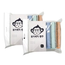 졸리홈 몽키매직 행주 스트라이프 오렌지 2p + 민트 2p + 블루 2p 세트, 2세트