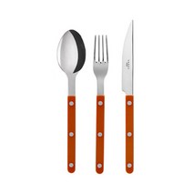 사브르 비스트로 샤이니 커트러리 세트, 오렌지, 디너스푼 + 디너포크 + 디너나이프