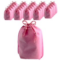 부직포 복주머니 더스트백 10 x 19 cm 25p, 핑크, 1개