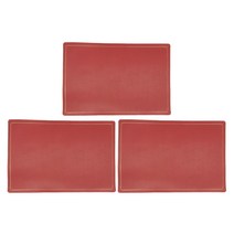 가죽 테이블보 3p, 레드, 45 x 30 cm