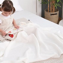 베베스미스 유아용 인견 와플 블랭킷, 화이트