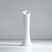 리버그린 깔끔한 화이트 색상의 세라믹 오브제 화병, G타입