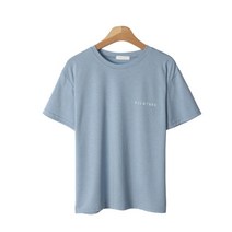 린다샵 여성용 리보닝 팜트리 나염 반팔 티셔츠 T7221K16
