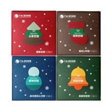 아임밤 크리스마스 버블바 4종 세트, 1세트