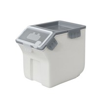 블루스퀘어 블럭 사료보관통 FC-C05, 그레이, 15L