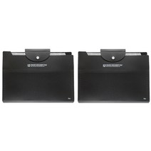 아이비스 12포켓 도큐먼트 화일 SP11685, 블랙, 2개