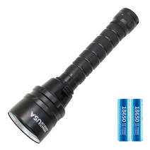 미나티 8000루멘 LED 수중 랜턴 J16 + 배터리 3000mAh 풀세트, 블랙