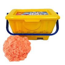 [하츄핑모래놀이] 촉촉이모래 모래놀이, 오렌지, 3.7kg