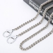 무다스 메탈 슬림 체인 크로스백 가방 스트랩 대형 클립