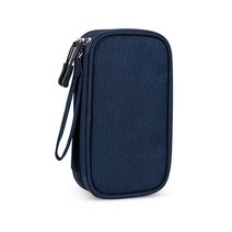 makeme 케이블 하드 보관 가방, 네이비, 1개
