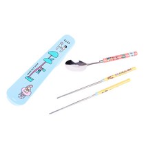 릴팡 제로퍼제로 공간효율진공스텐수저슬림케이스세트 ZR7201, 혼합색상, 케이스 + 스푼 + 젓가락