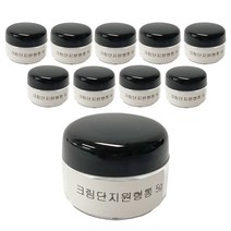데일리프렌즈 화장품 공병 크림 단지 원형통 5g, 투명, 10개
