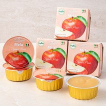 누바 유기농 생과일 아이퓨레 사과, 100g, 6PIECE